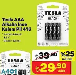 TESLA AAA ALKALİN İNCE KALEM PİL